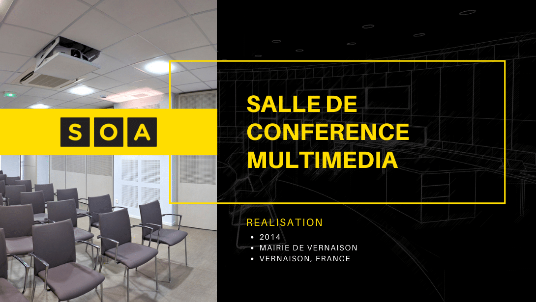 Salle de conférence multimédia agencement SOA