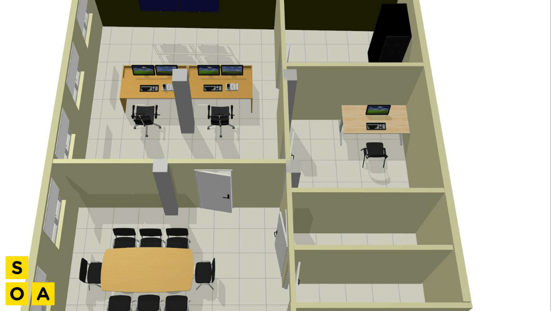 Salle de supervision & Salle de crise & Salle d'extraction 3