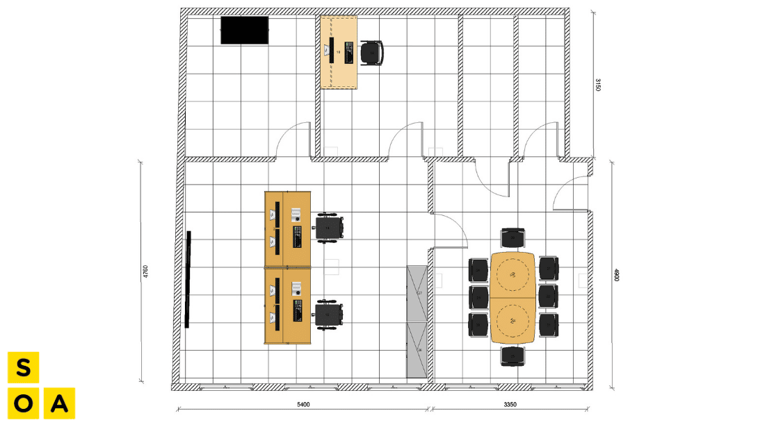 Salle de supervision & Salle de crise & Salle d'extraction 2