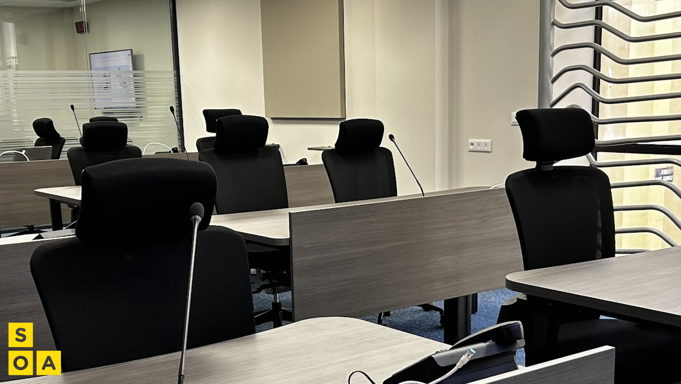 Espace collaboratif secondaire aménagé par SOA dans la salle COD 11